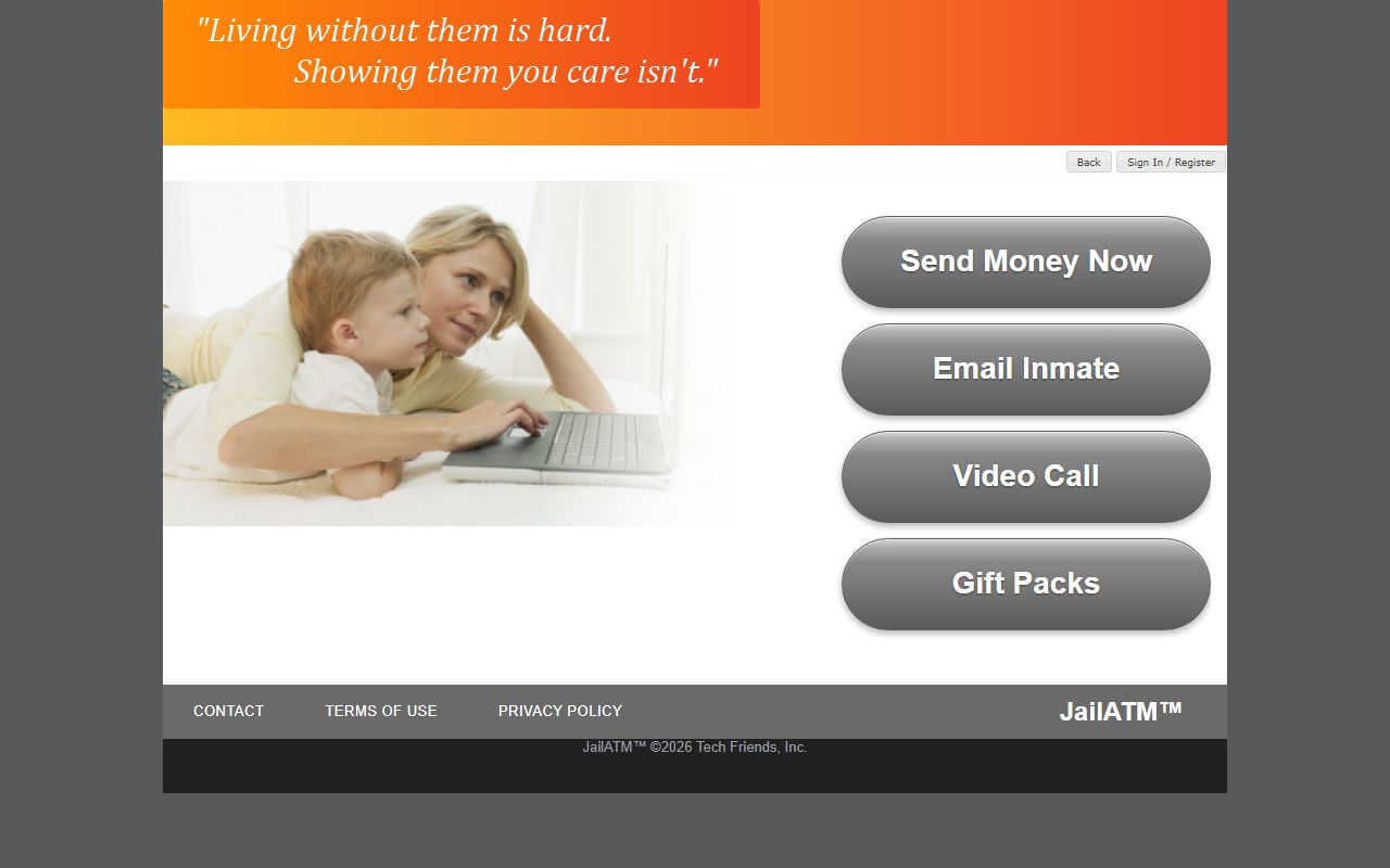 JailATM commissary funding site used for Canyon County inmate records accounts