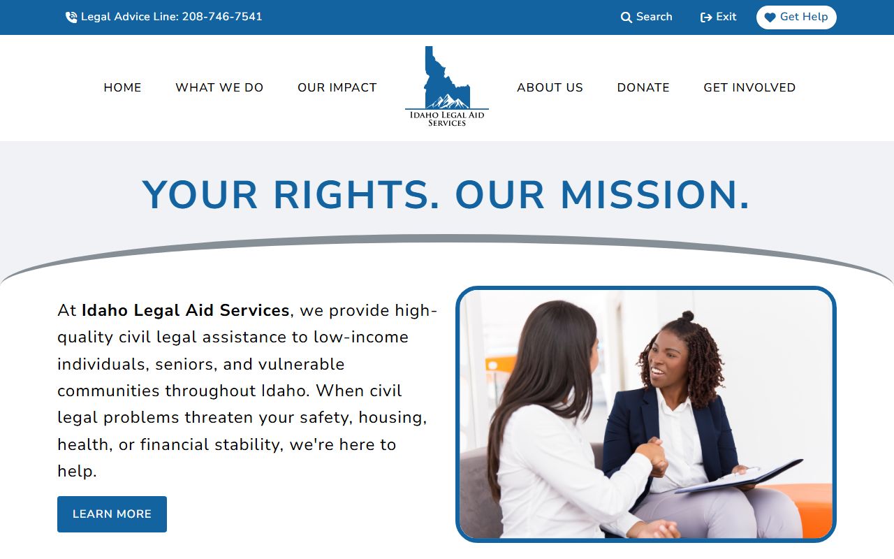 Idaho Legal Aid Services site for Canyon County probate help